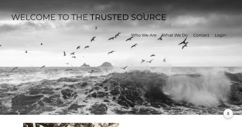Screenshot of the Trusted Source website.